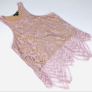 Express Lace Racerback Crop Top, Sz XS